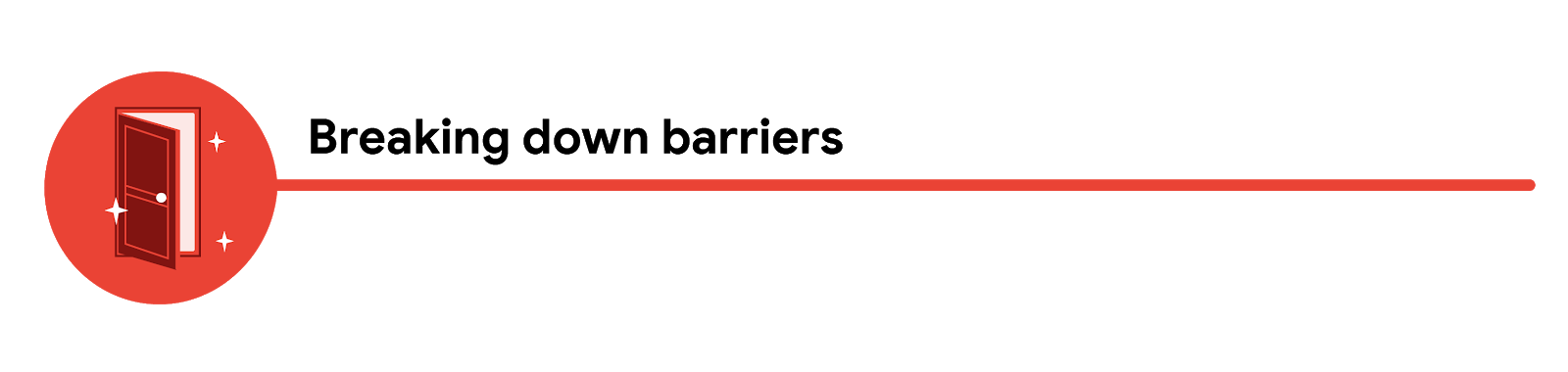 Subtítulo: derribar barreras